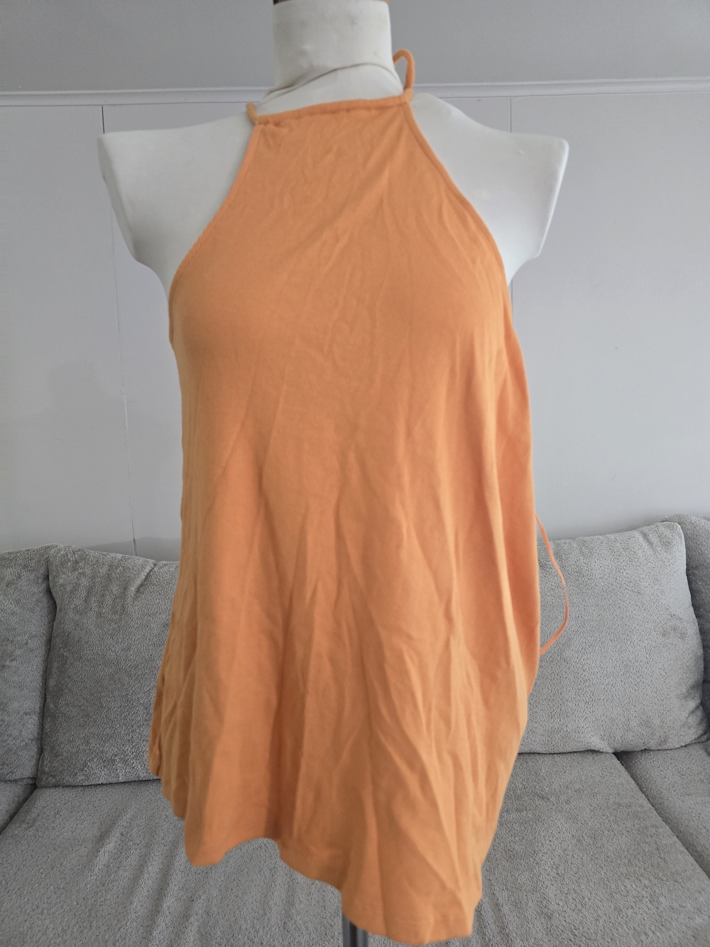Old Navy Orange Halter Tank Top